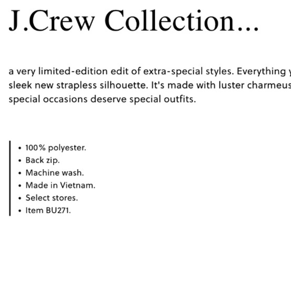 NWT J.Crew Collection Gwyneth slipdress in luster charmeuse, Red 16 - Picture 7 of 8